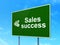 Marketing concept: Sales Success and Calculator on