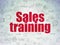 Marketing concept: Sales Training on Digital Paper