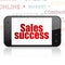 Marketing concept: Smartphone with Sales Success on display