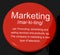 Marketing Definition Button Showing Promotion Sales And Advertis