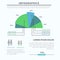 Marketing diagram flat vector infographics: data segment family