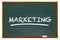 Marketing Education Basics Principles Chalk Board Word