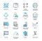 Marketing environment icon collection set. Ad strategy vector illustration.