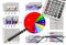 Marketing & financial statistic with graphic chart