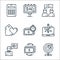 marketing line icons. linear set. quality vector line set such as target, money, thinking, organic, time is money, best price,