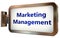 Marketing Management on billboard background