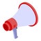 Marketing megaphone icon, isometric style
