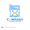 Marketing, page, video, web, website Blue Yellow Business Logo t