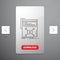 Marketing, page, video, web, website Line Icon in Carousal Pagination Slider Design & Red Download Button