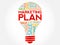 Marketing Plan SALE bulb word cloud