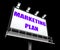 Marketing Plan Sign Refers to Financial and Sales