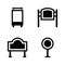 Marketing stands icons