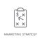 marketing strategy linear icon. Modern outline marketing strateg