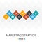 Marketing strategy trendy UI template