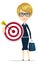 Marketing Target. Stock flat vector illustration.