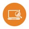 Marketing, trend, analysis, report icon. Orange color vector EPS