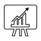 Marketing, trend, analysis, report, view line icon. Outline vector.