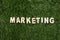 Marketing Wooden Sign On Grass