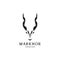 Markhor head horn mascot logo symbol icon vector graphic design illustration idea creative