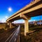 Marking of modern infrastructure - Transportation. A cropped shot of a concrete overpass on a stretch of road.