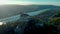 Marksburg castle during autumn fall season, romantic white castle in the mountain during sunset Braubach Germany middle