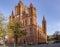 Marktkirche is the main Protestant church in Wiesbaden, the state capital of Hesse, Germany. The neo-Gothic church on the central