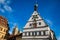 Marktplatz square buildings Rothenburg ob der Tauber Old Town Bavaria Germany