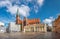 Marktplatz square and  Cathedral in Schwerin, Germany