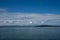 Marlborough Sounds in New Zealand on a clear sunny day - view from the ferry crossing between Wellington and Picton