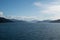 Marlborough Sounds in New Zealand on a clear sunny day - view from the ferry crossing between Wellington and Picton