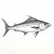 Marlin Fish Drawing: Layered Lines, Precisionist Art, Uhd Image