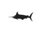 Marlin jump fish logo and symbols icon