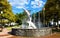 Marlin Sculpture and Fountain in Entry Park in Ocean City, Maryland, USA