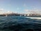 Marmara sea , galata tower , ship , wave ,