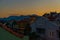 MARMARIS, TURKEY: Evening landscape with a view of hotels, residential buildings and apartments in Marmaris at sunset.