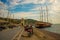 MARMARIS, TURKEY: View of the lighthouse at the berth of ships and yachts in Marmaris.