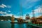 MARMARIS, TURKEY: View of the lighthouse at the berth of ships and yachts in Marmaris.