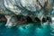 Marmol Cathedral rock formation, Carretera Austral, HIghway 7, C