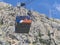 Marmolada, Dolomites, Italy. The first section of the cableway leading to the Marmolada glacier