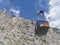 Marmolada, Dolomites, Italy. The first section of the cableway leading to the Marmolada glacier