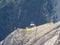 Marmolada, Dolomites, Italy. The first section of the cableway leading to the Marmolada glacier