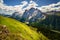 Marmolada Glacier seen from Belvedere. Trentino Alto Adige, Italy