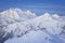 Marmolada summit in Dolomites in winter