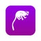 Marmoset monkey icon digital purple