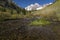 Maroon Bell Mountains & Creek