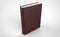 Maroon leather textured book mock up