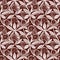 Maroon red country floral blockprint linen seamless pattern. Allover print of French cottage interior cotton effect