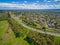 Maroondah Highway and suburban area in Melbourne.