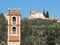 Marostica, Vicenza, Italy. The castle in the upper part of the town on the top of the hill