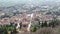 Marostica, Vicenza, Italy. Landscape from the upper castle towards the lower town